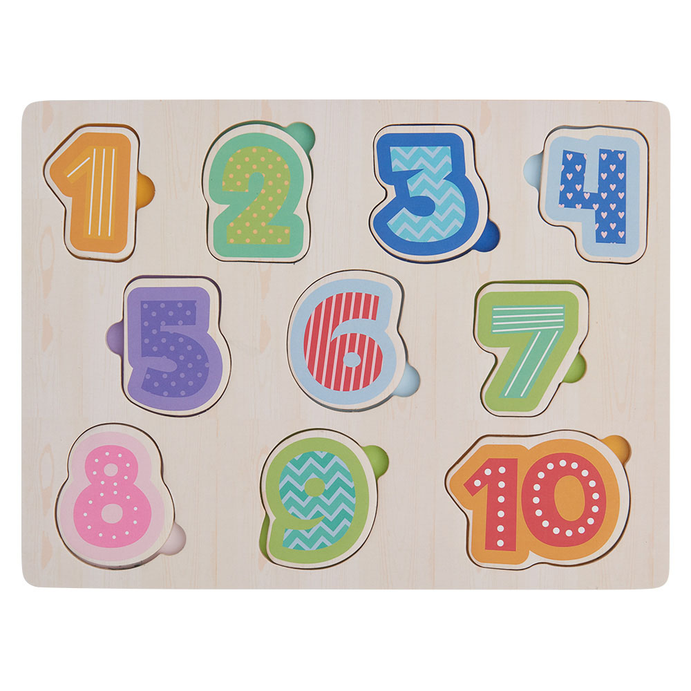 Wilko Wood Number Puzzle Wilko