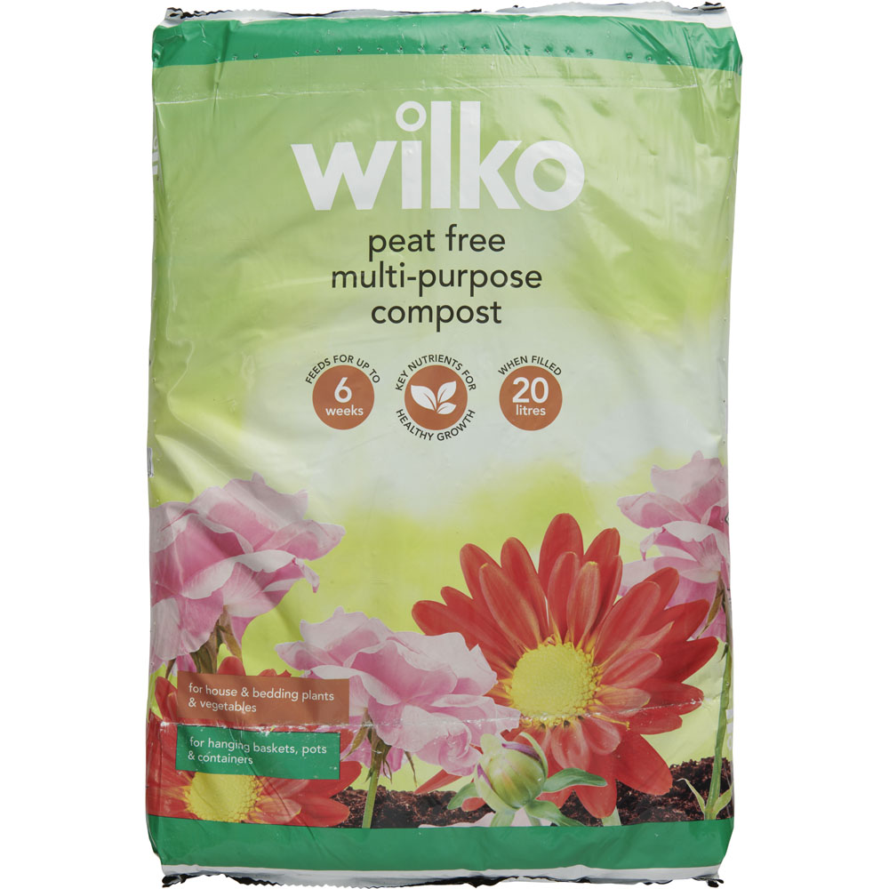Wilko Peat Free MultiPurpose Compost 20L Wilko