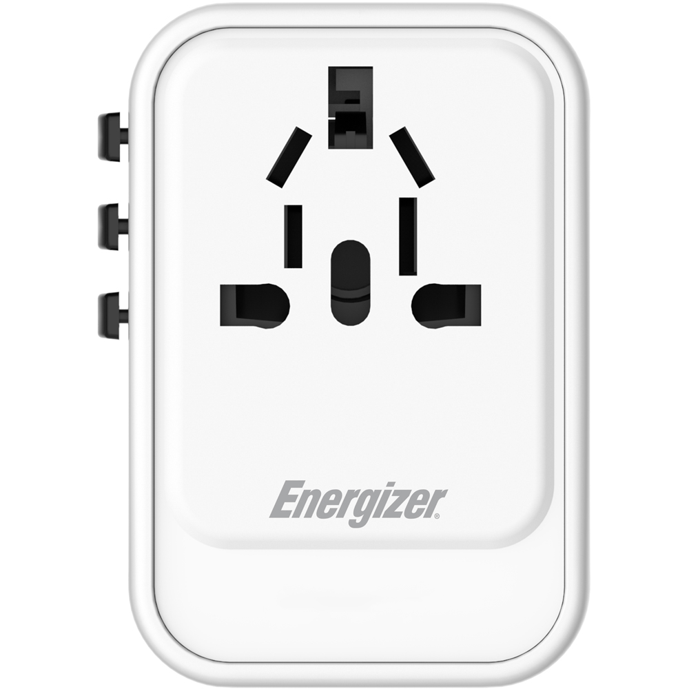 Wilko Plug Adapter Energizer White International Travel Adapter with 20W USB-C PD Charger ...