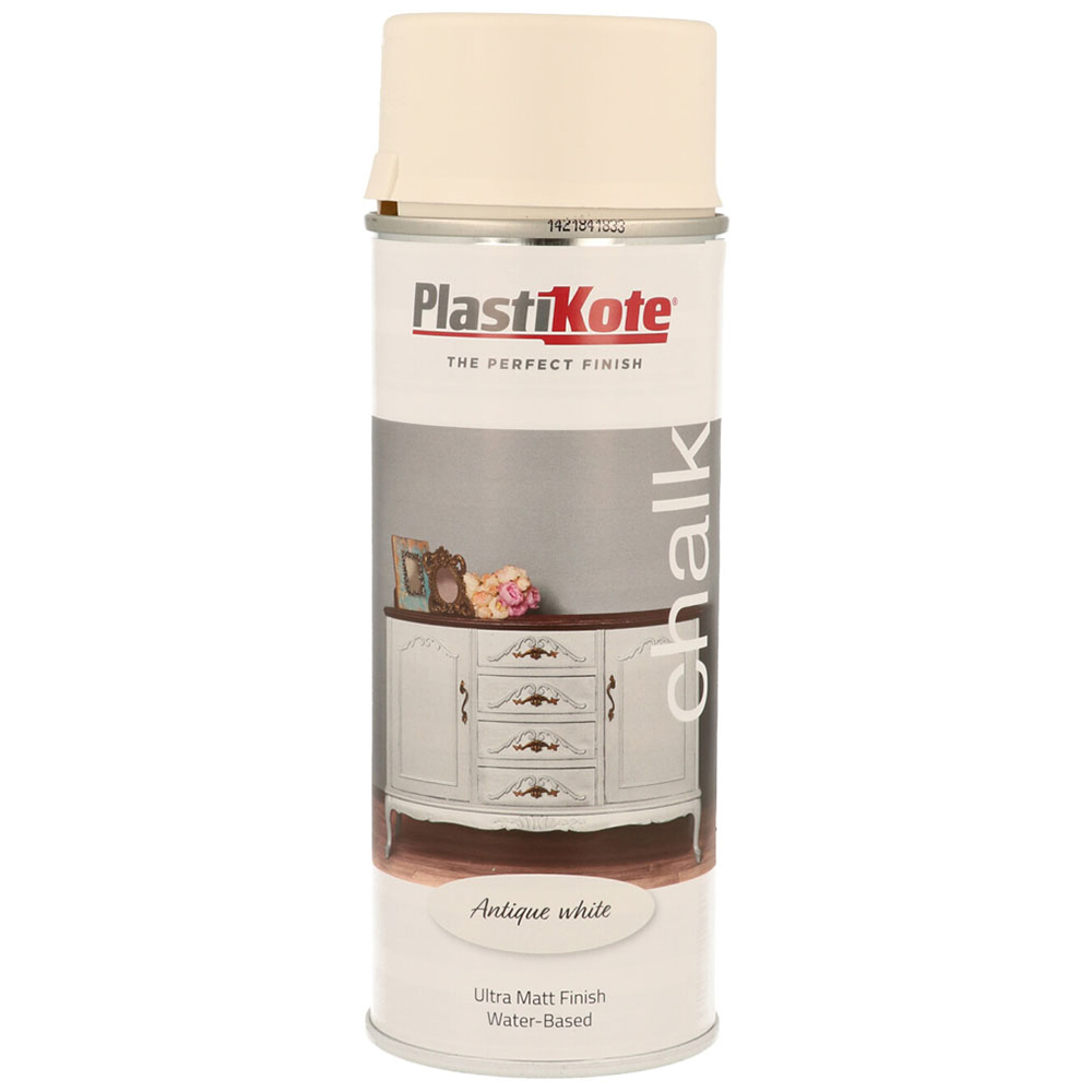 PlastiKote Antique White Chalk Finish Spray Paint Wilko