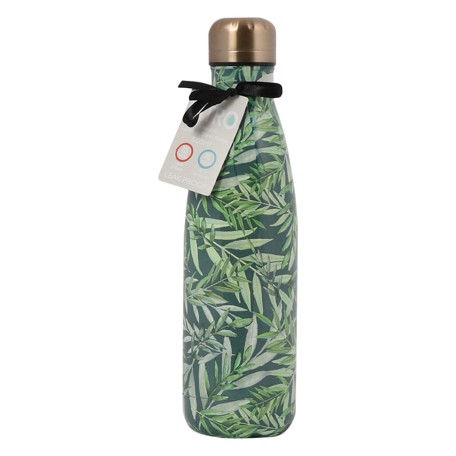 Botanical Stainless Steel Bottle 500ml Wilko