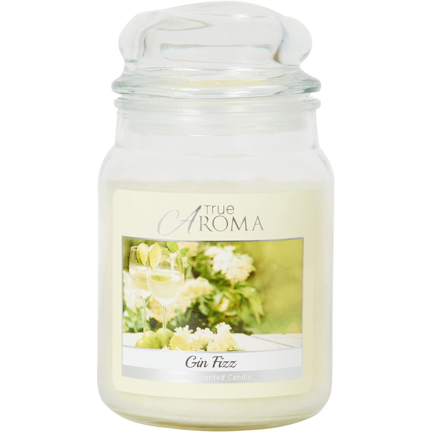 Gin Fizz Mason Jar Candle White Wilko