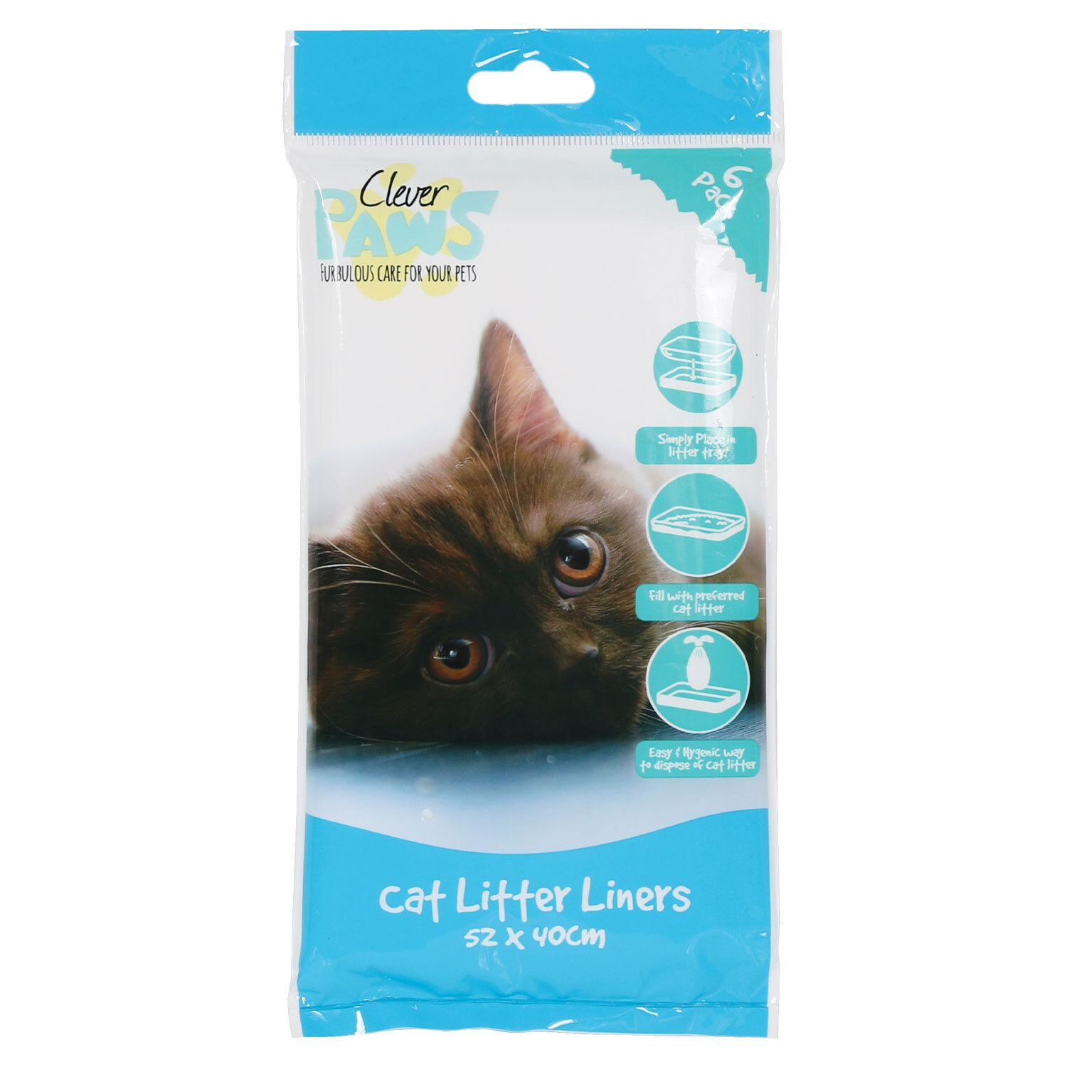 Clever Paws 6 Pack Cat Litter Tray Liners Wilko