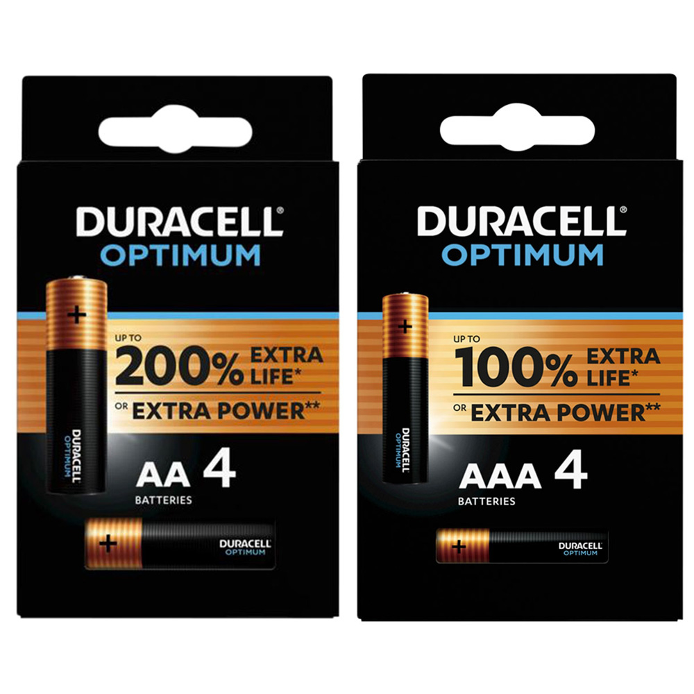 Duracell Optimum 8 Battery Bundle Wilko