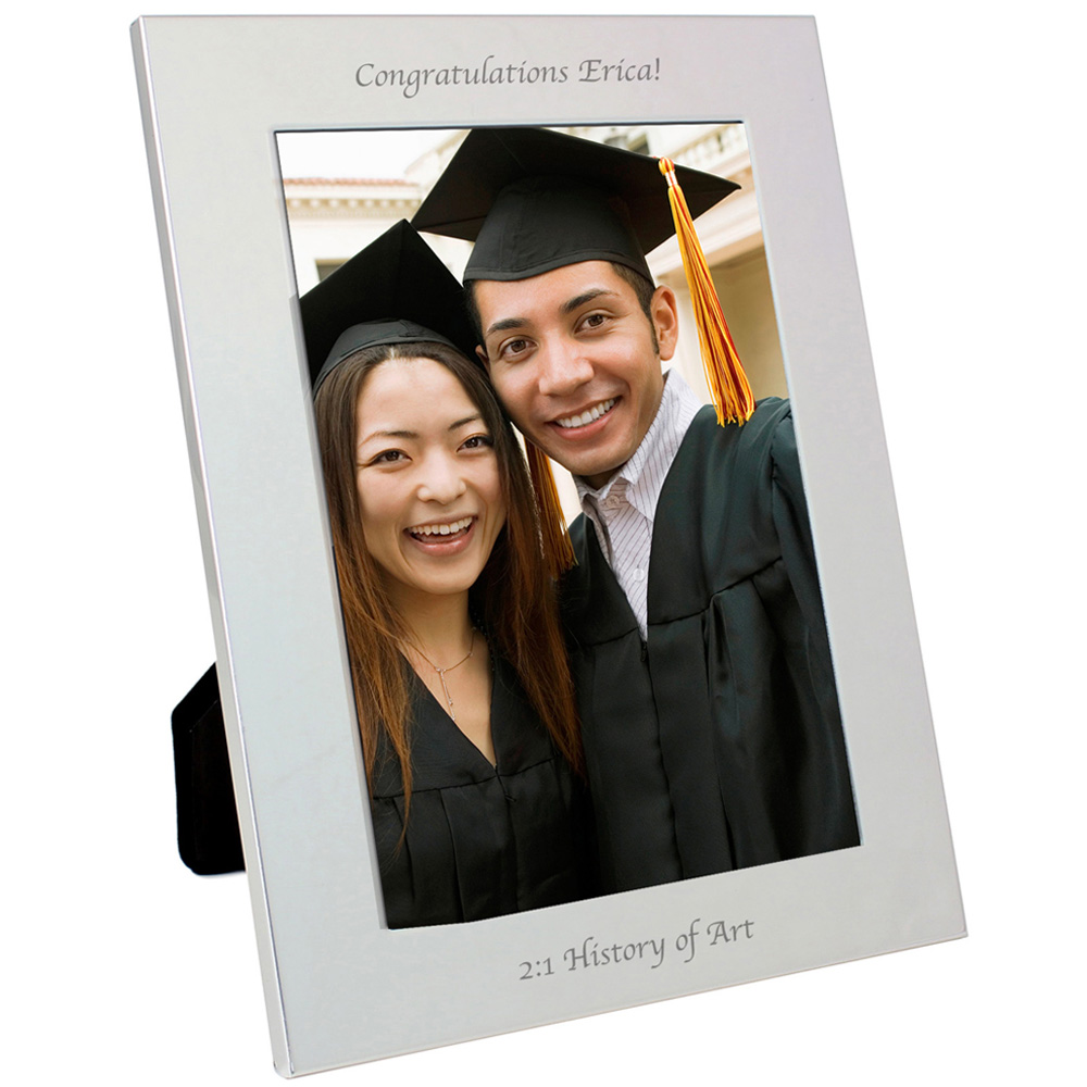Momento Frame Design Personalised Memento Personalised Silver Photo Frame 5 x 7 inch | Wilko