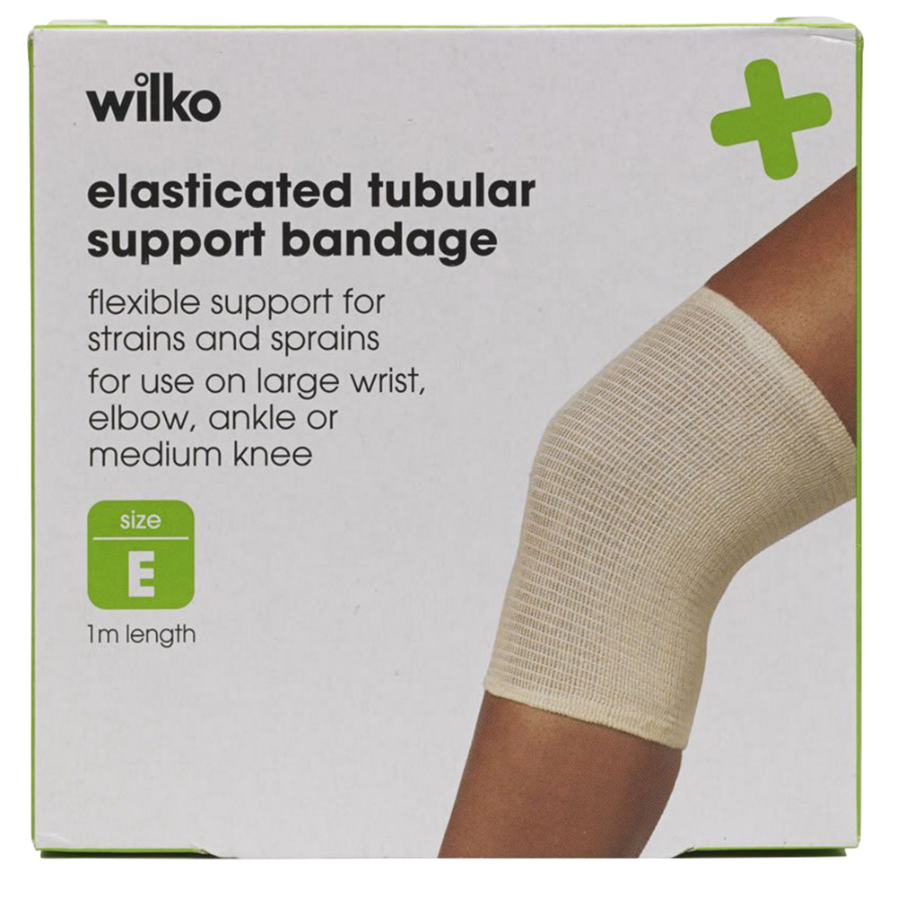 Wilko Elasticated Tubular Support Bandage Size E 1m Wilko
