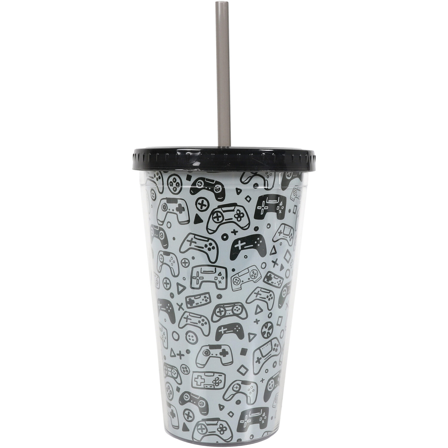 Gaming/Camo 480ml Tumbler with Straw Wilko