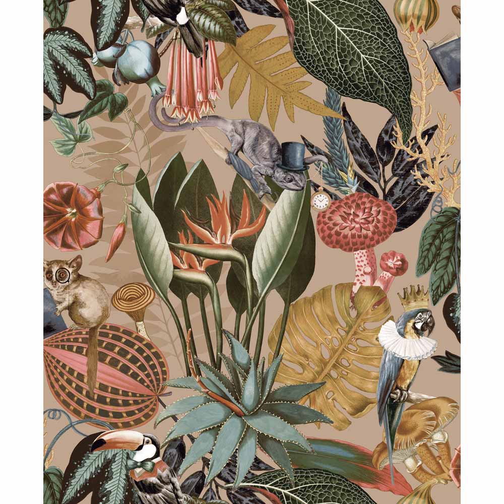Holden Wonderland Gold Wallpaper Wilko