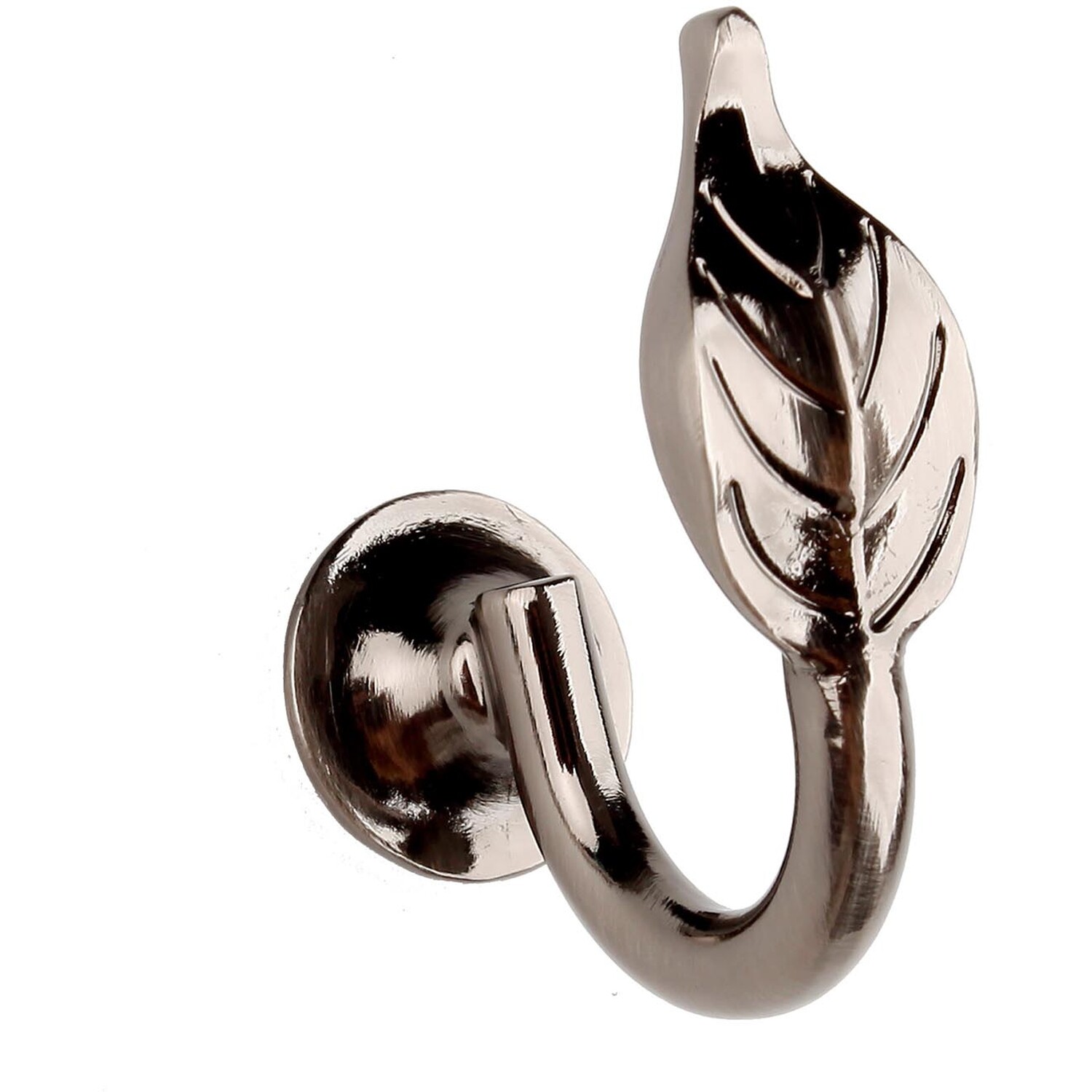 Leaf Curtain Hold Backs Graphite Wilko