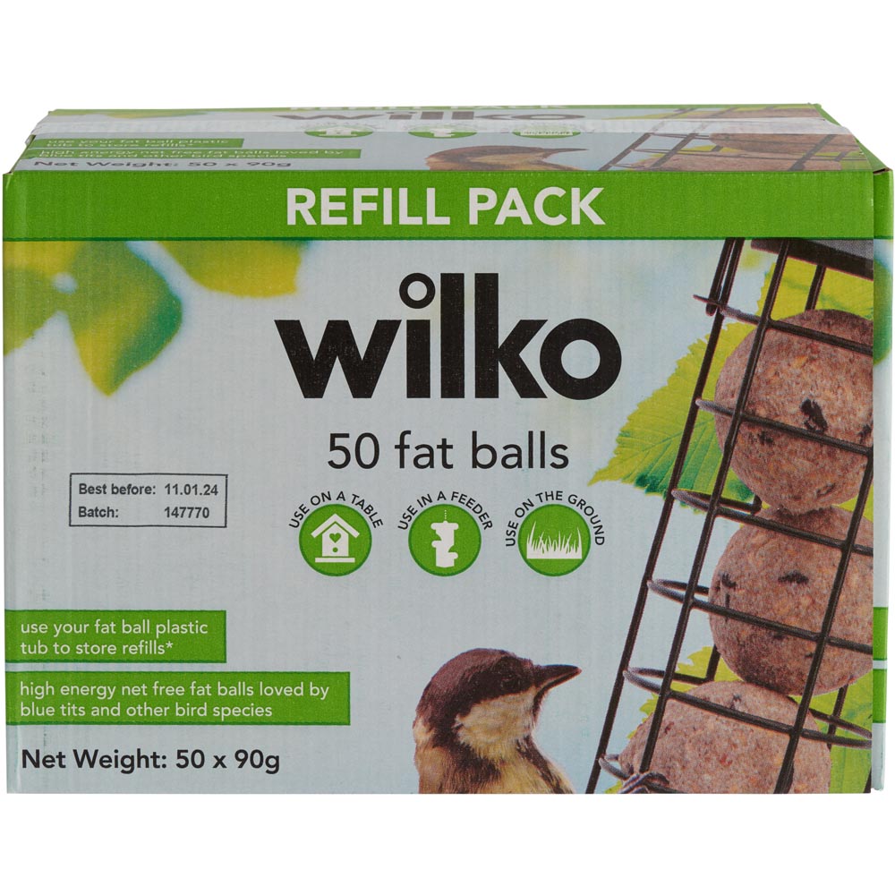 Wilko Box Fat Balls 50x90g Wilko