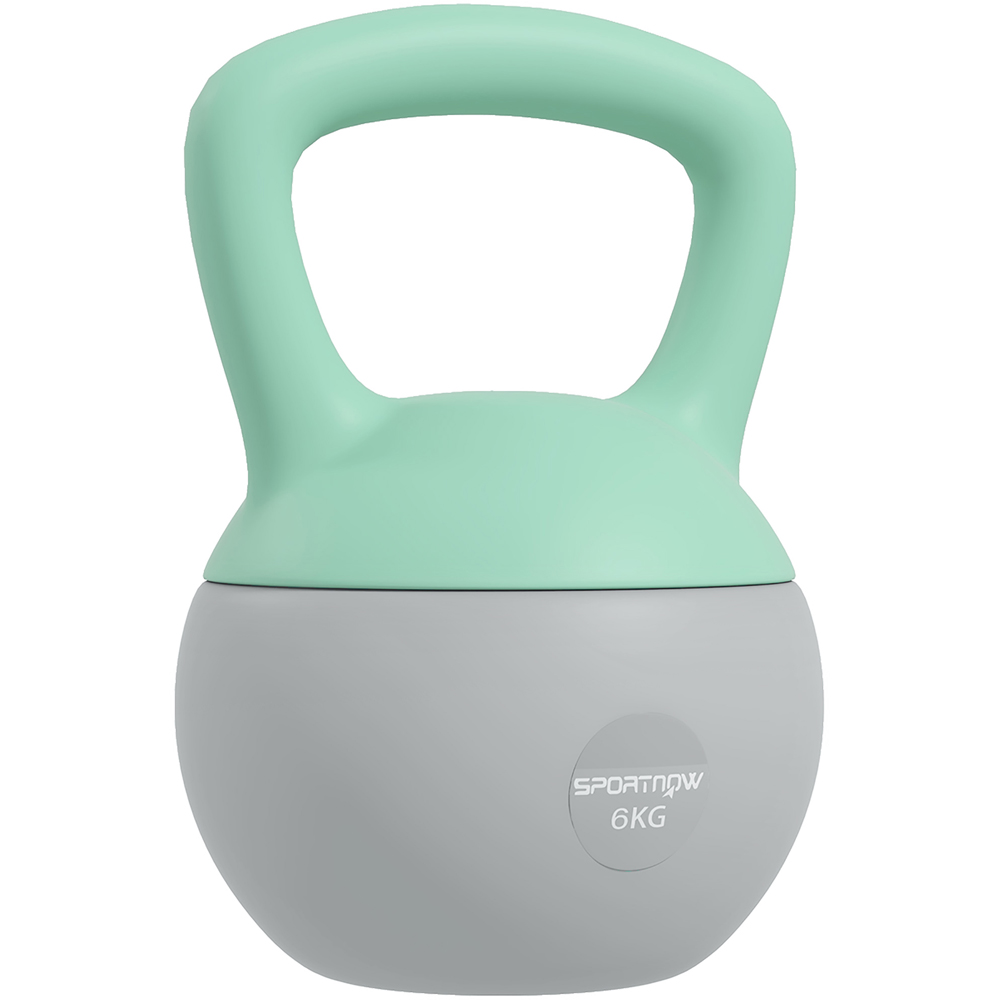 SPORTNOW 6kg Soft-Body Strength Training Kettlebell Weight With Wide Handle Light Blue 1