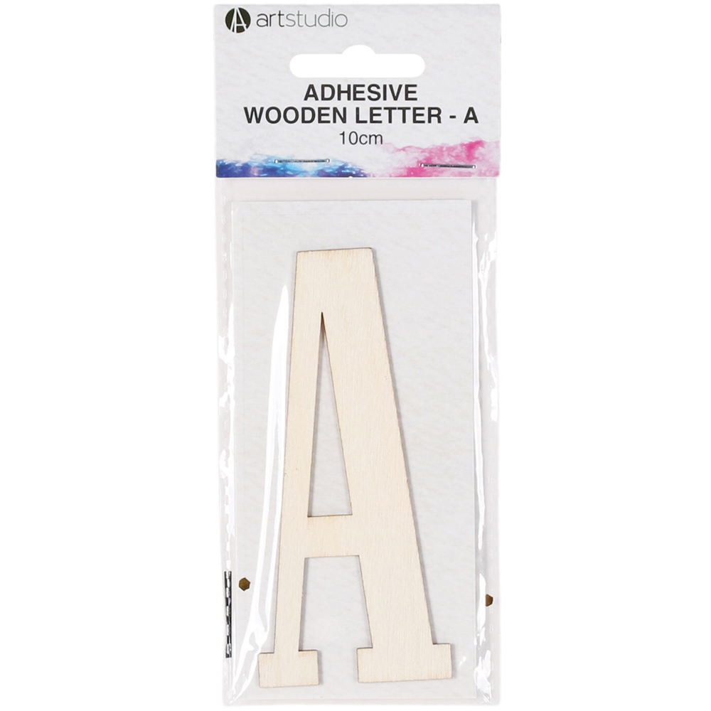 Adhesive Wooden Letter A Wilko