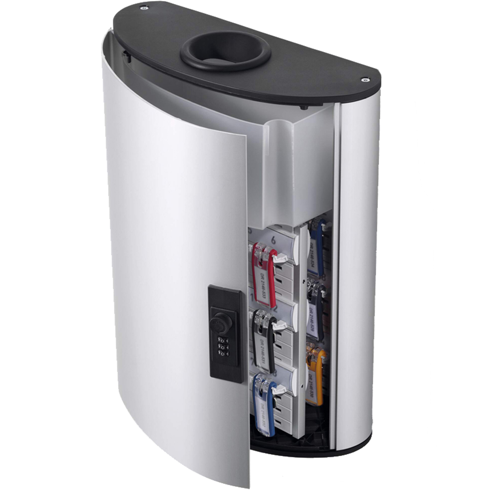 Durable Key Safe 54 Keys Silver Combination Lock Box with Key Clips and