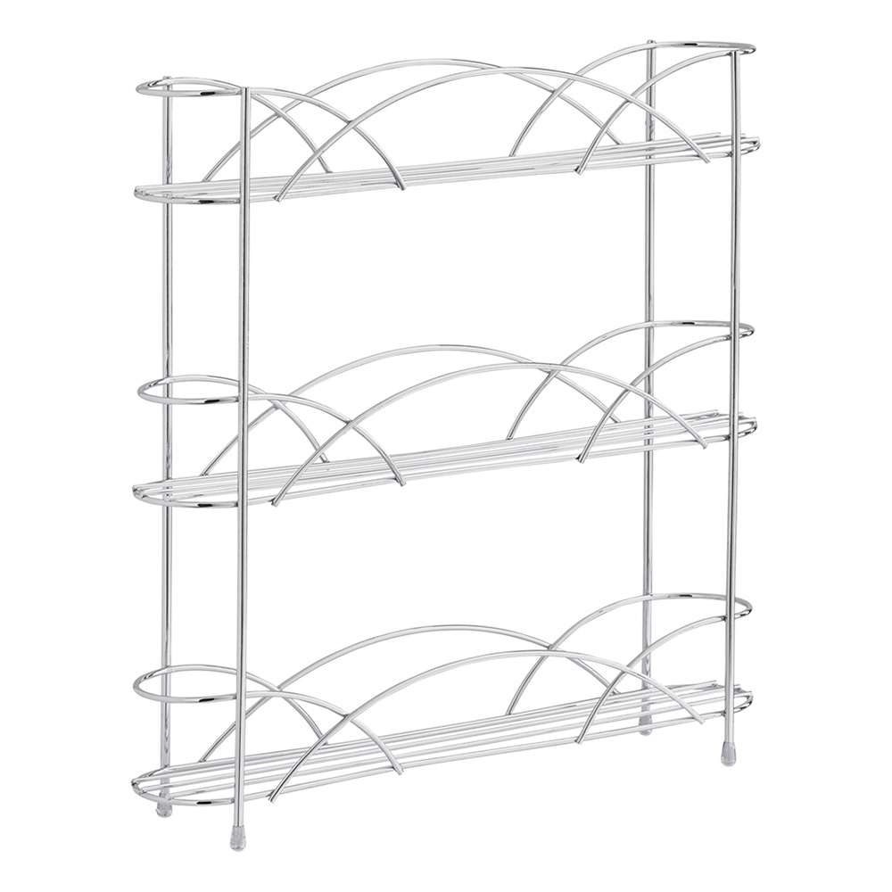 Chrome Free Standing Spice Rack Wilko