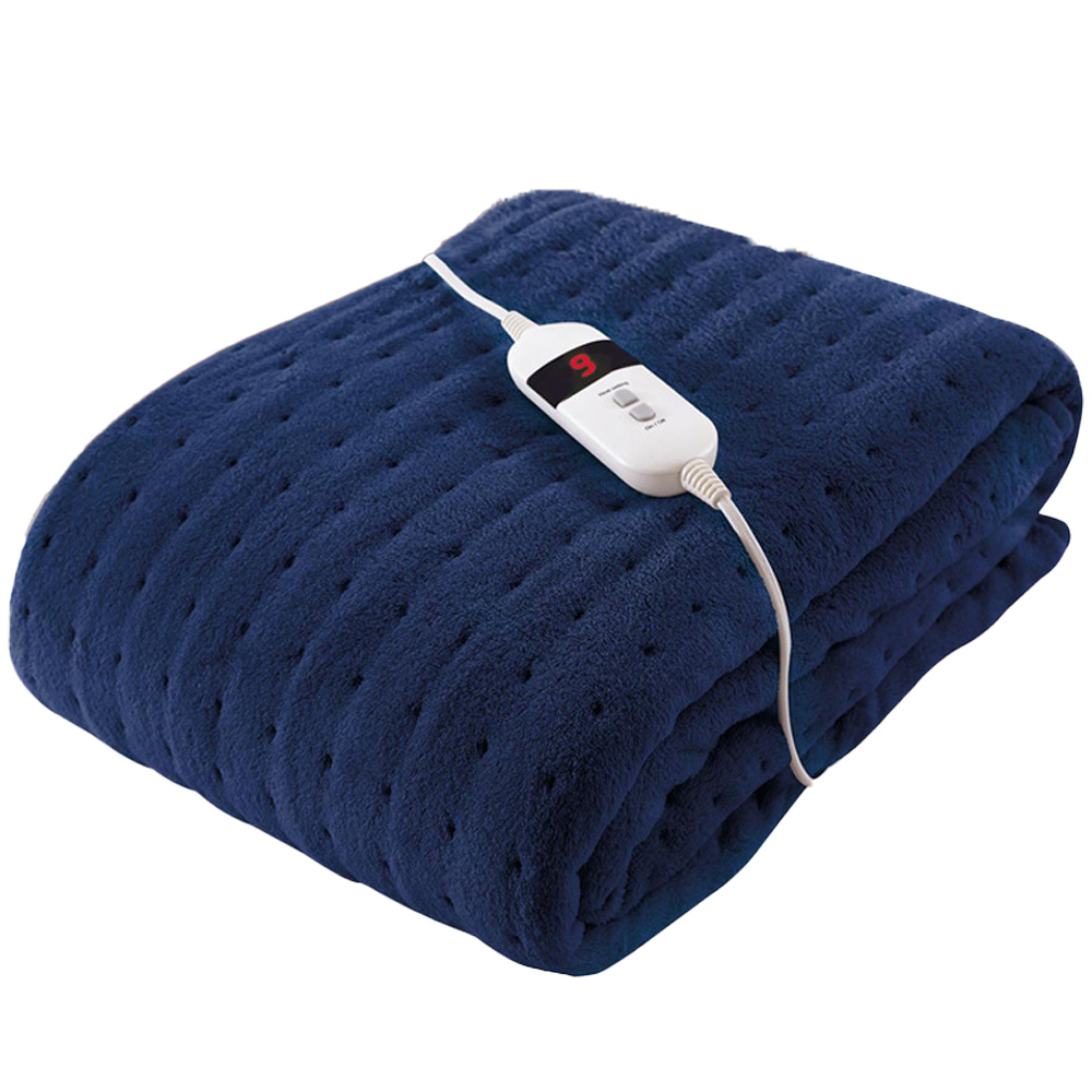 Silent Night Navy Heated Throw 160 x 120cm Wilko