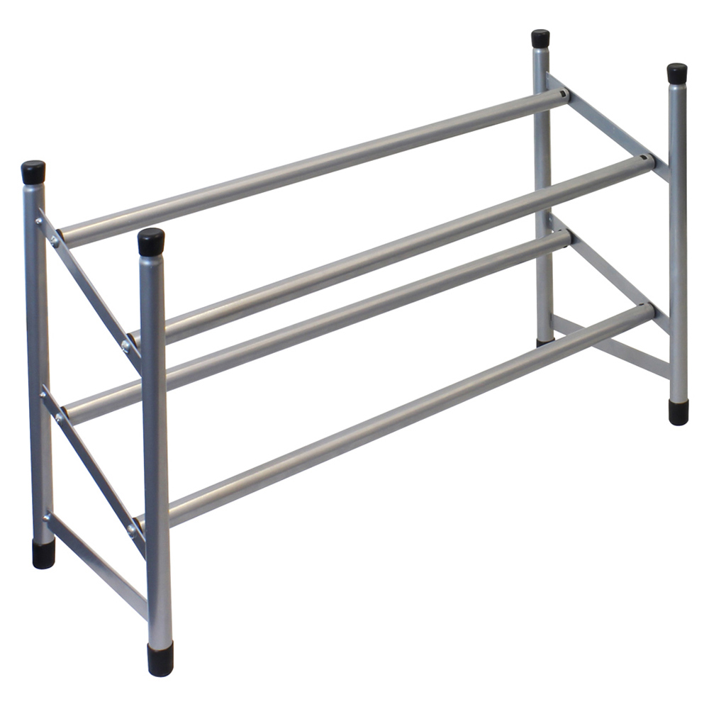 JVL 2 Tier Extendable Shoe Rack Wilko