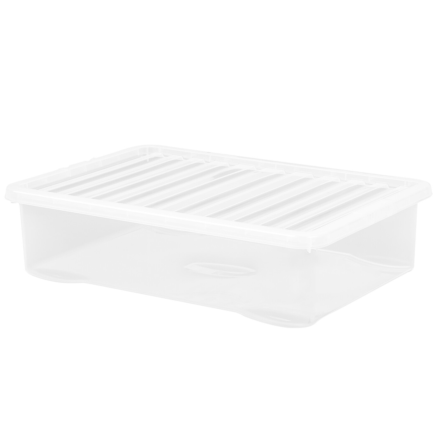 Wham 46L Clear Crystal Storage Box with Lid Wilko