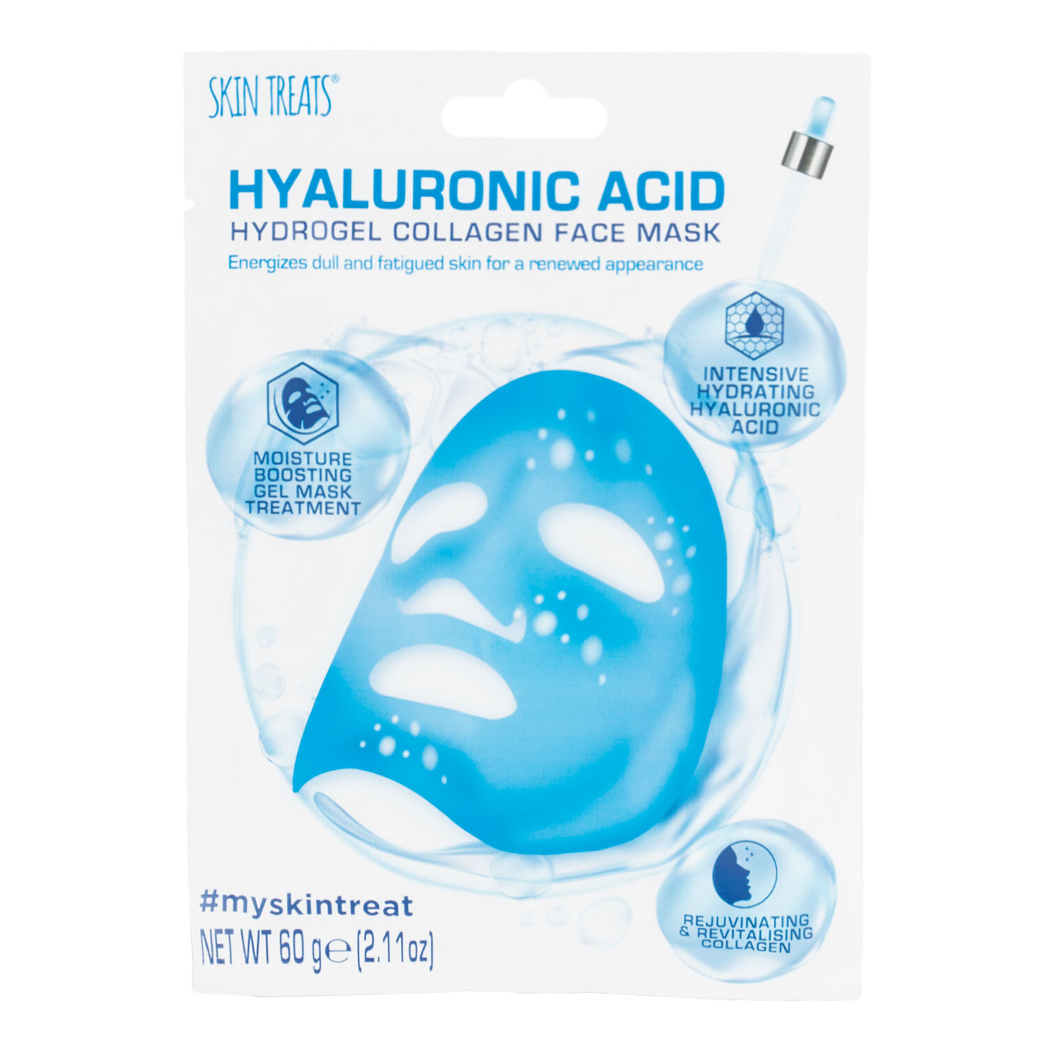 Skin Treats Hyaluronic Acid Hydrogel Collagen Face Mask Wilko