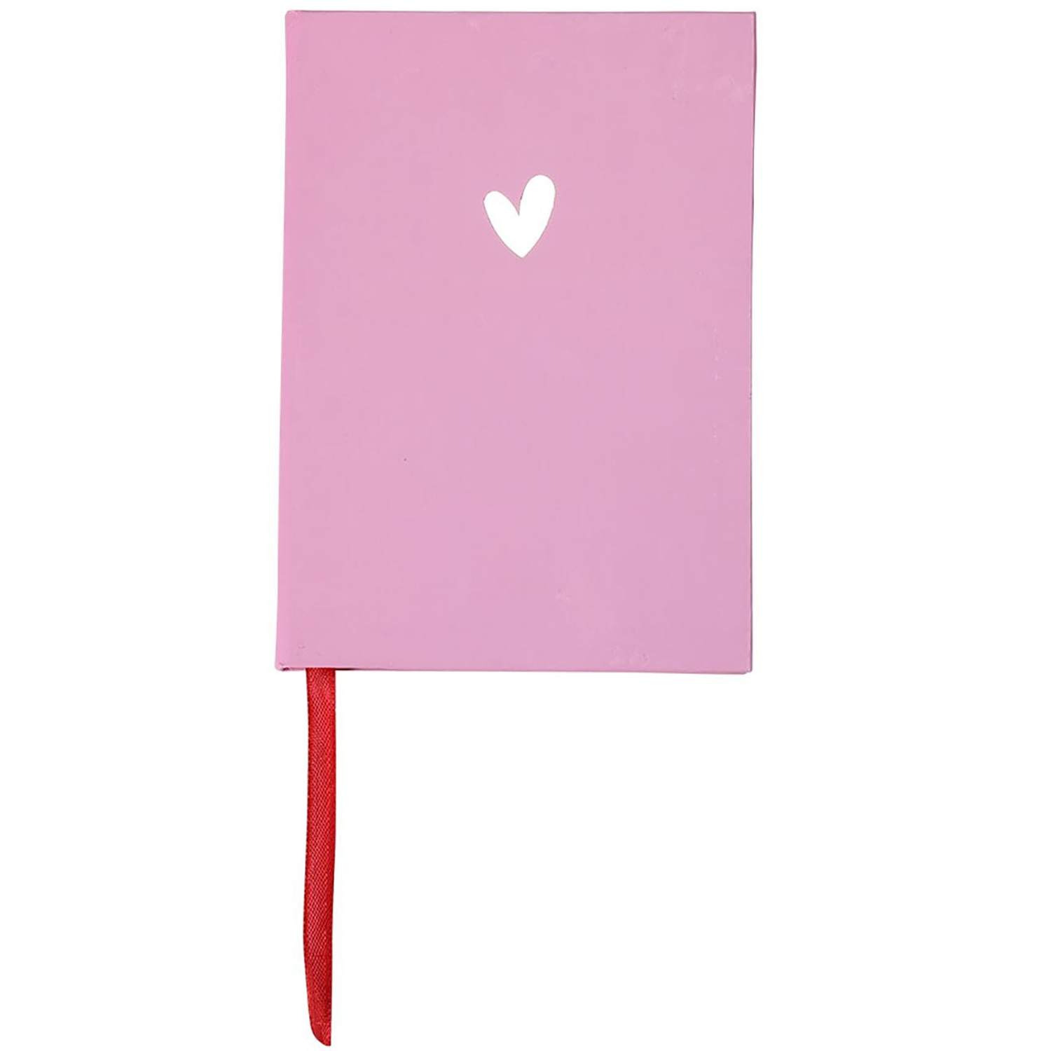 Heart A6 Notebook Pink Wilko