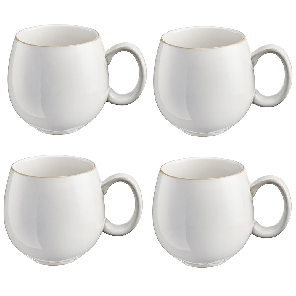 Cooks Professionals Nordic Stoneware White 4 Piece Mug Set Wilko
