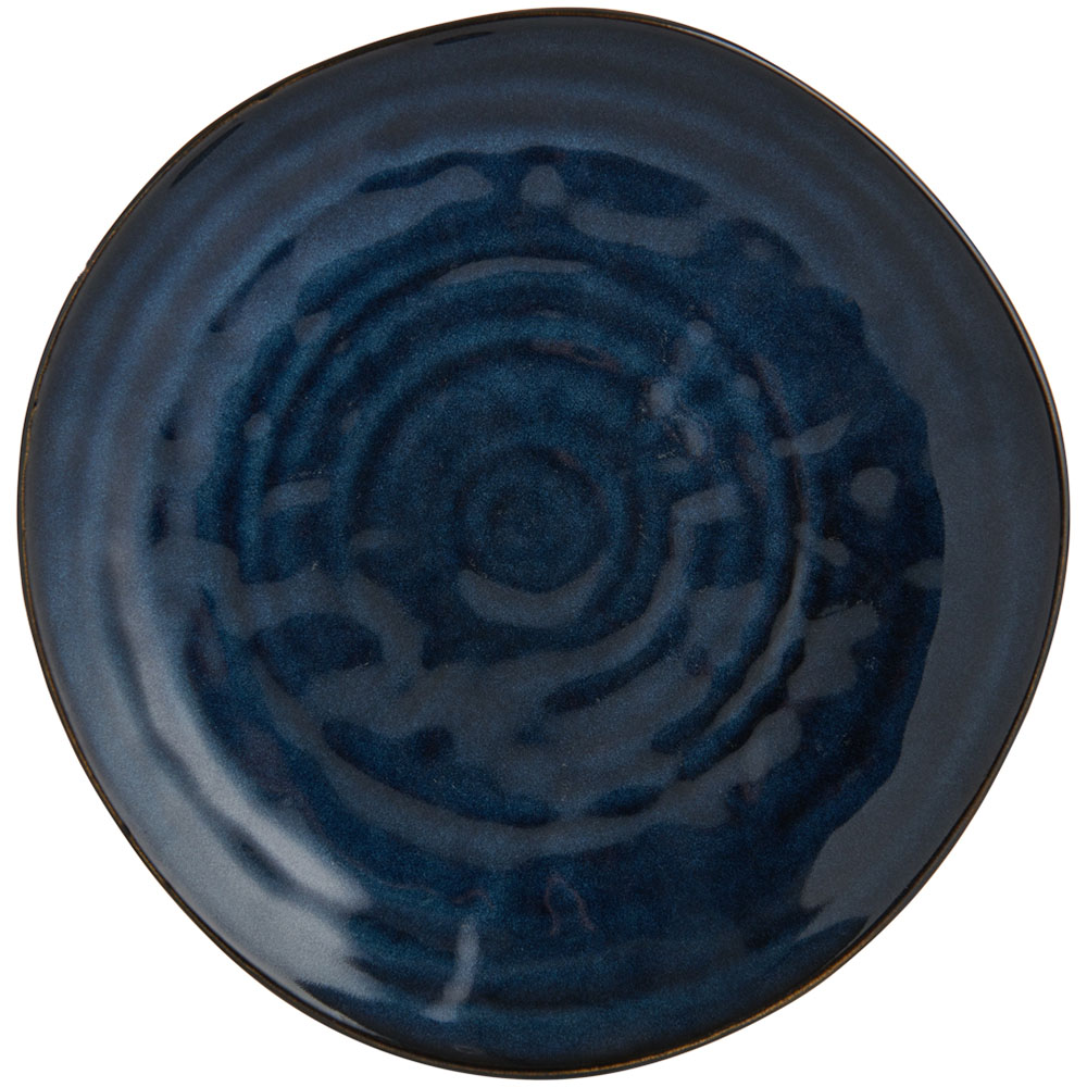 Wilko Stormy Blue Glaze Side Plate Wilko