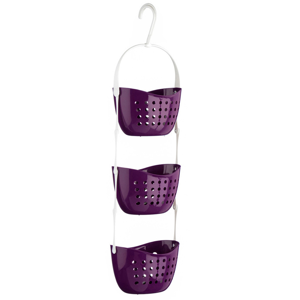 Premier Housewares 3 Tier Purple Shower Caddy Wilko