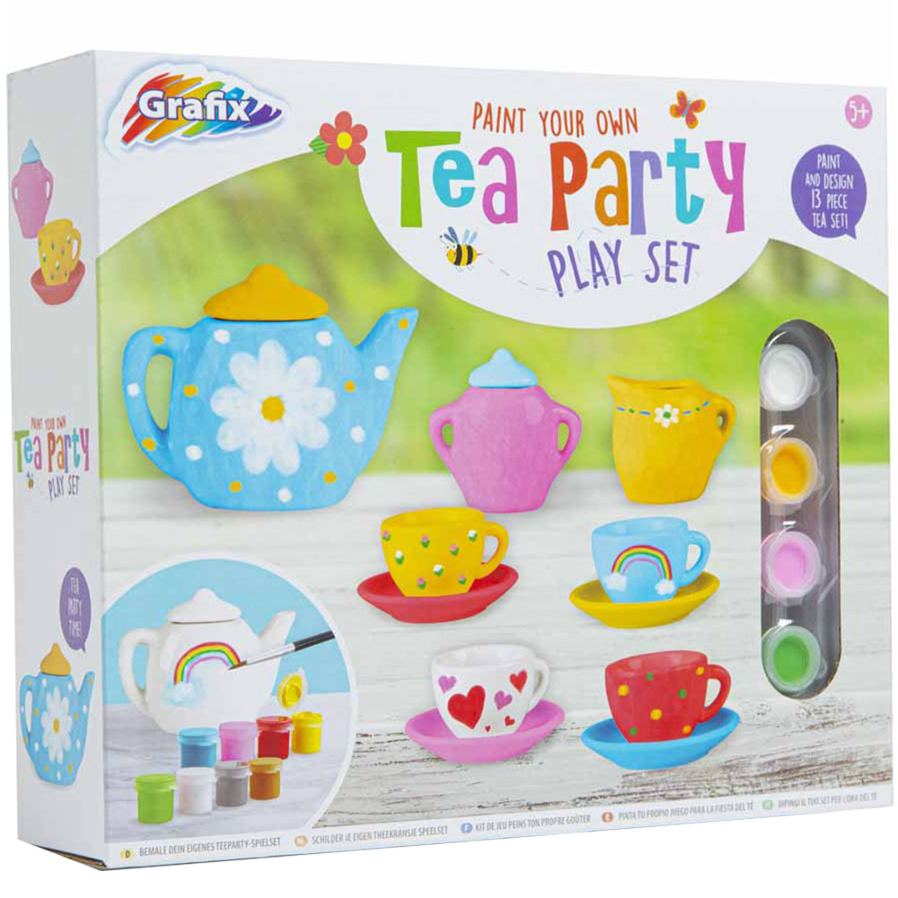 Grafix Paint Your Own Tea Set Wilko