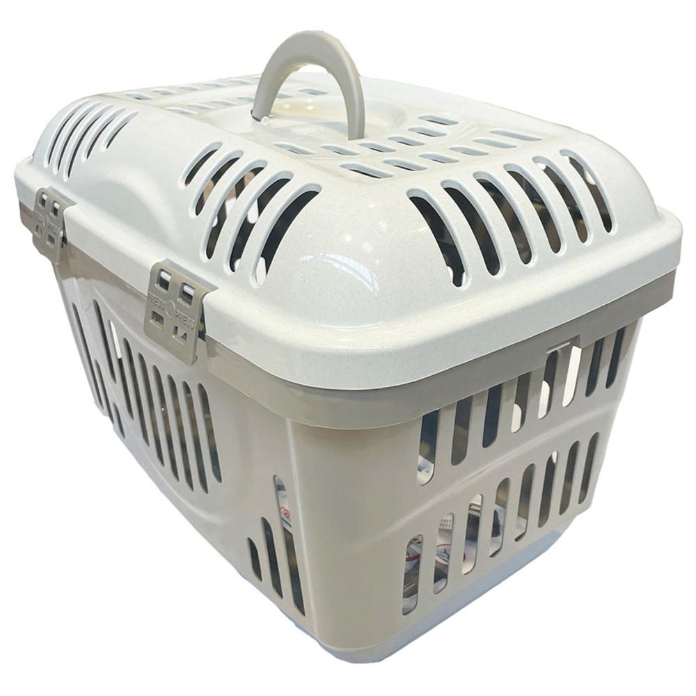 Happy Pet Rocket Top Opening Mocha Pet Carrier 49 x 33 x 33cm Wilko