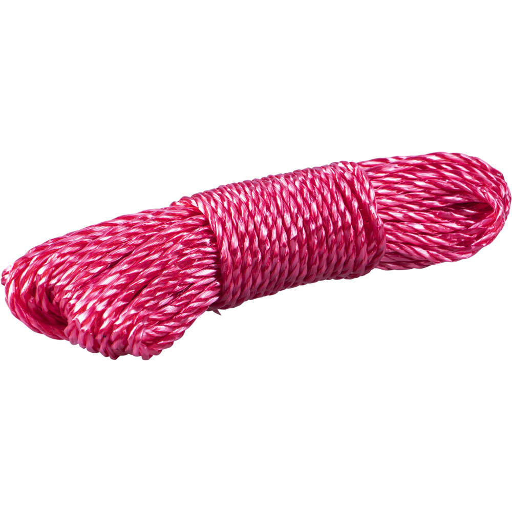 St Helens 20m Red Clothes Washing Line Rope Wilko