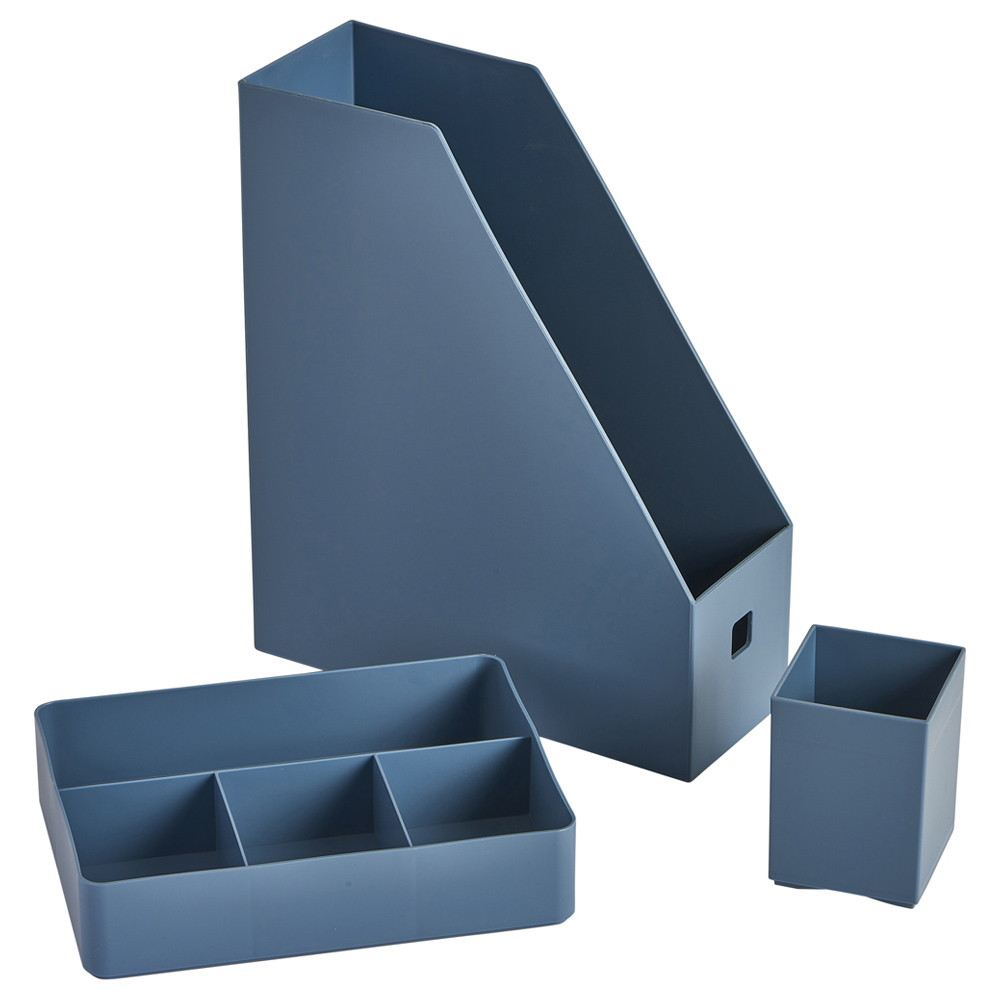 Wilko Recycled Polystyrene Desk Organiser Set Wilko