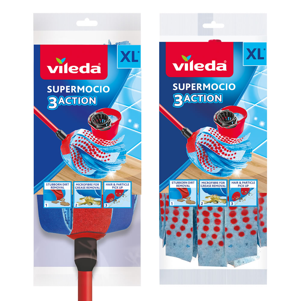 Vileda SuperMocio XL 3 Action Mop with Refill Wilko