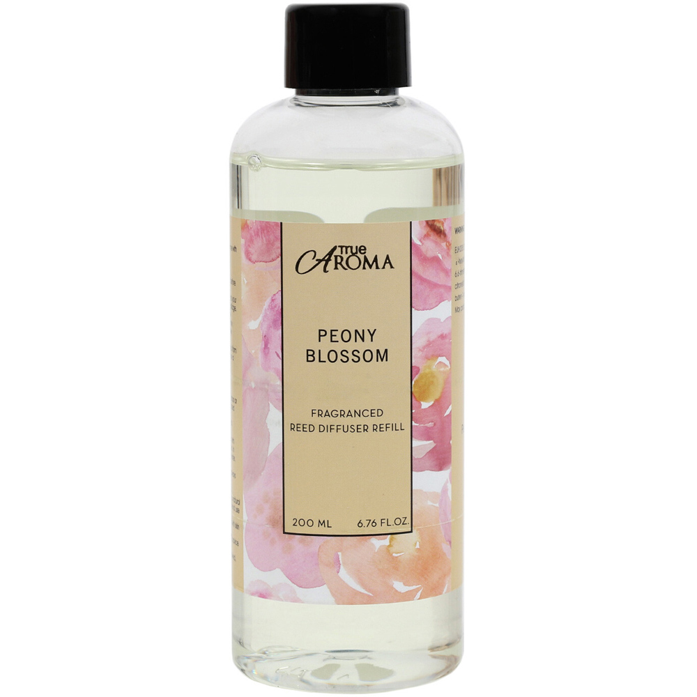 True Aroma Peony Blossom Reed Diffuser Refill 200ml Wilko