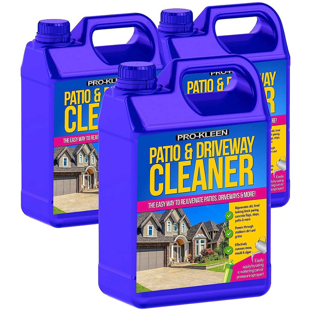 ProKleen Patio and Driveway Cleaner 15L Cleaning Liquid 5L 3 Pack Wilko