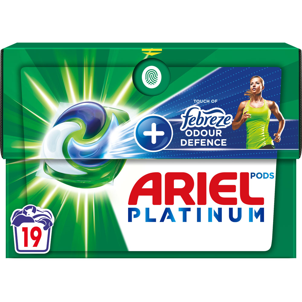Ariel Febreze Platinum Pods Washing Capsules 19 Washes Wilko