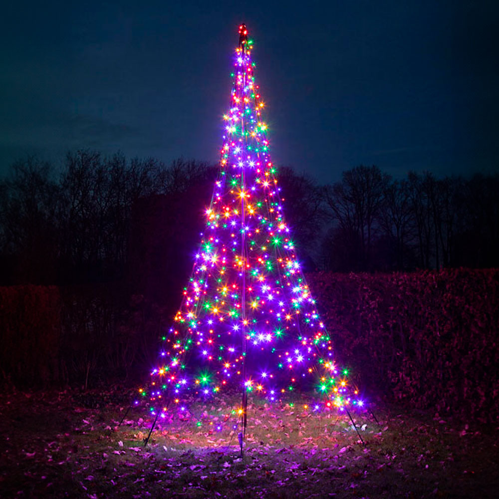 Fairybell 13ft Multicolour LED Outdoor Christmas Tree Wilko