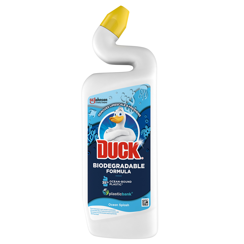 Duck Ocean Splash Biodegradable Formula Toilet Cleaner 750ml Wilko