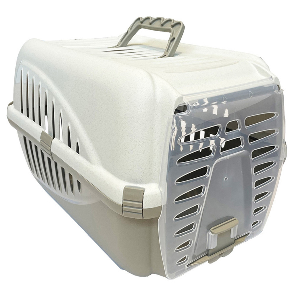 Happy Pet Panzer Mocha Pet Carrier 50 x 33 x 31cm Wilko