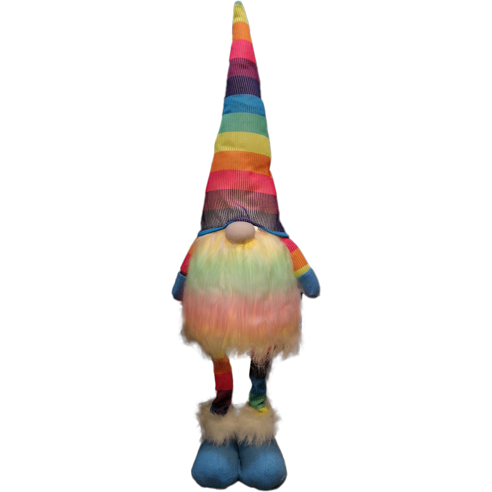 Samuel Alexander Rainbow Light Up Gonk Christmas Decoration 60cm | Wilko