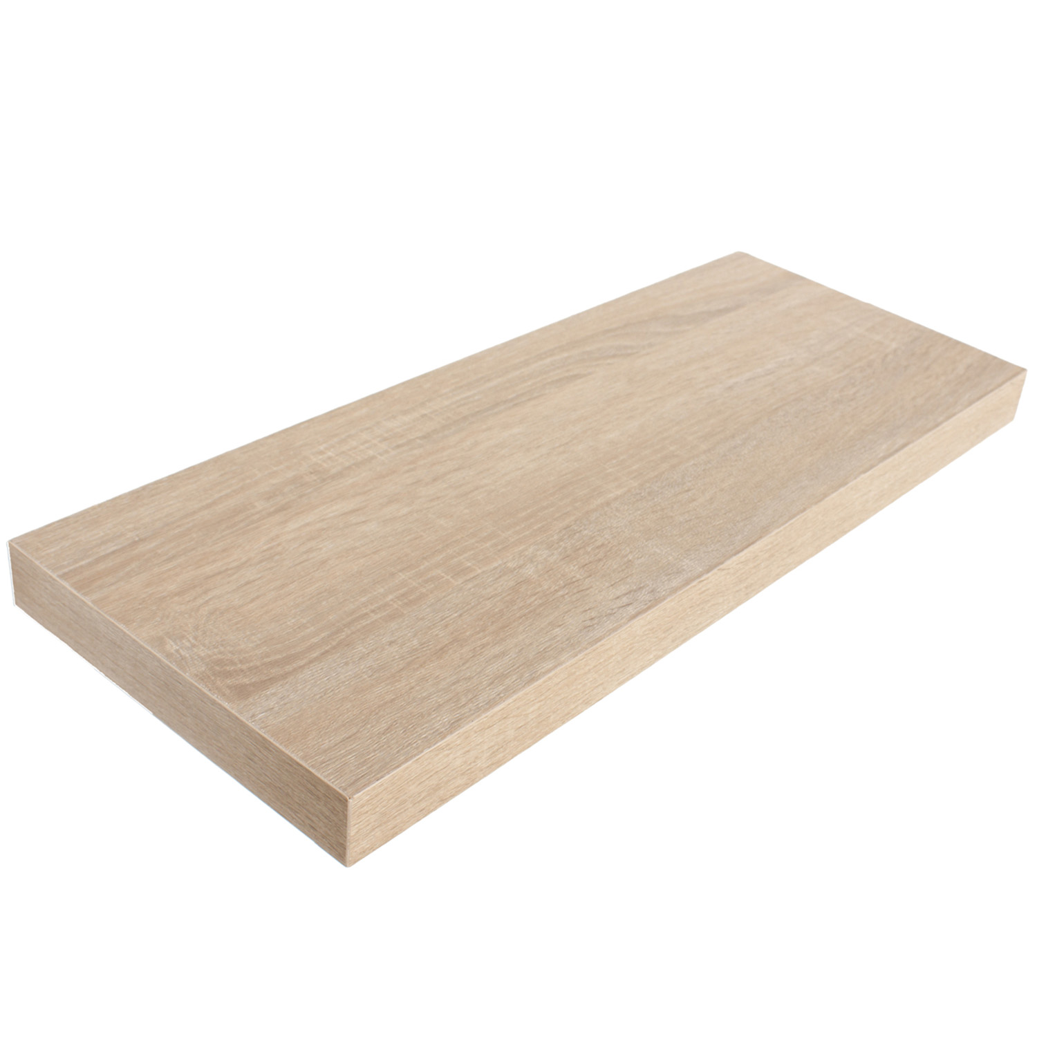 My Home 60cm Oak Floating Shelf Kit Wilko