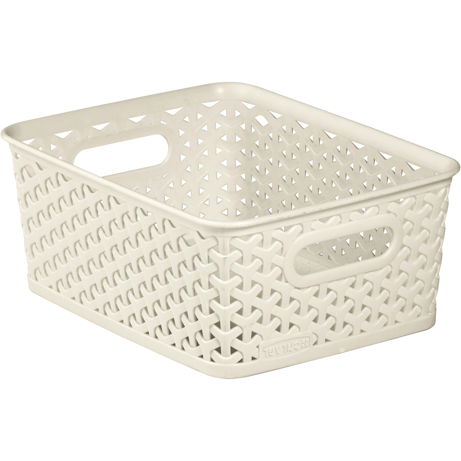 Curver My Style 4L Vintage White Rectangular Storage Basket Wilko