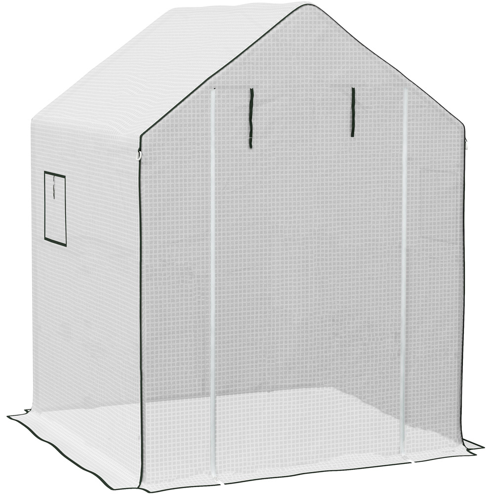 Outsunny 6.2 x 4.5 x 4.6ft White Walk In Replacement Greenhouse Cover