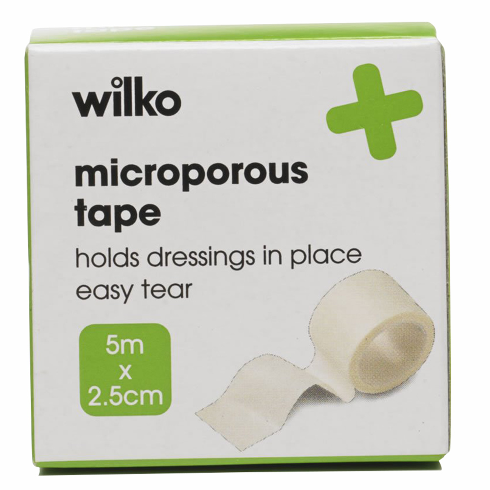Wilko Microporous Tape 5m x 2.5cm Wilko