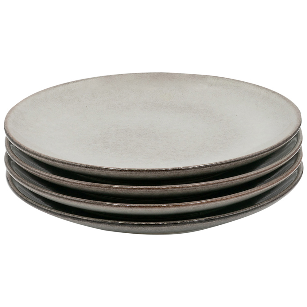 Cooks Professionals K103 Grey Dinner Plate Set 4 Piece Wilko