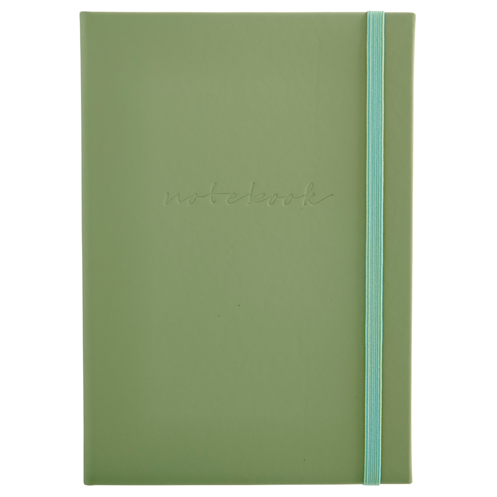 Wilko A5 Notebook Green Wilko