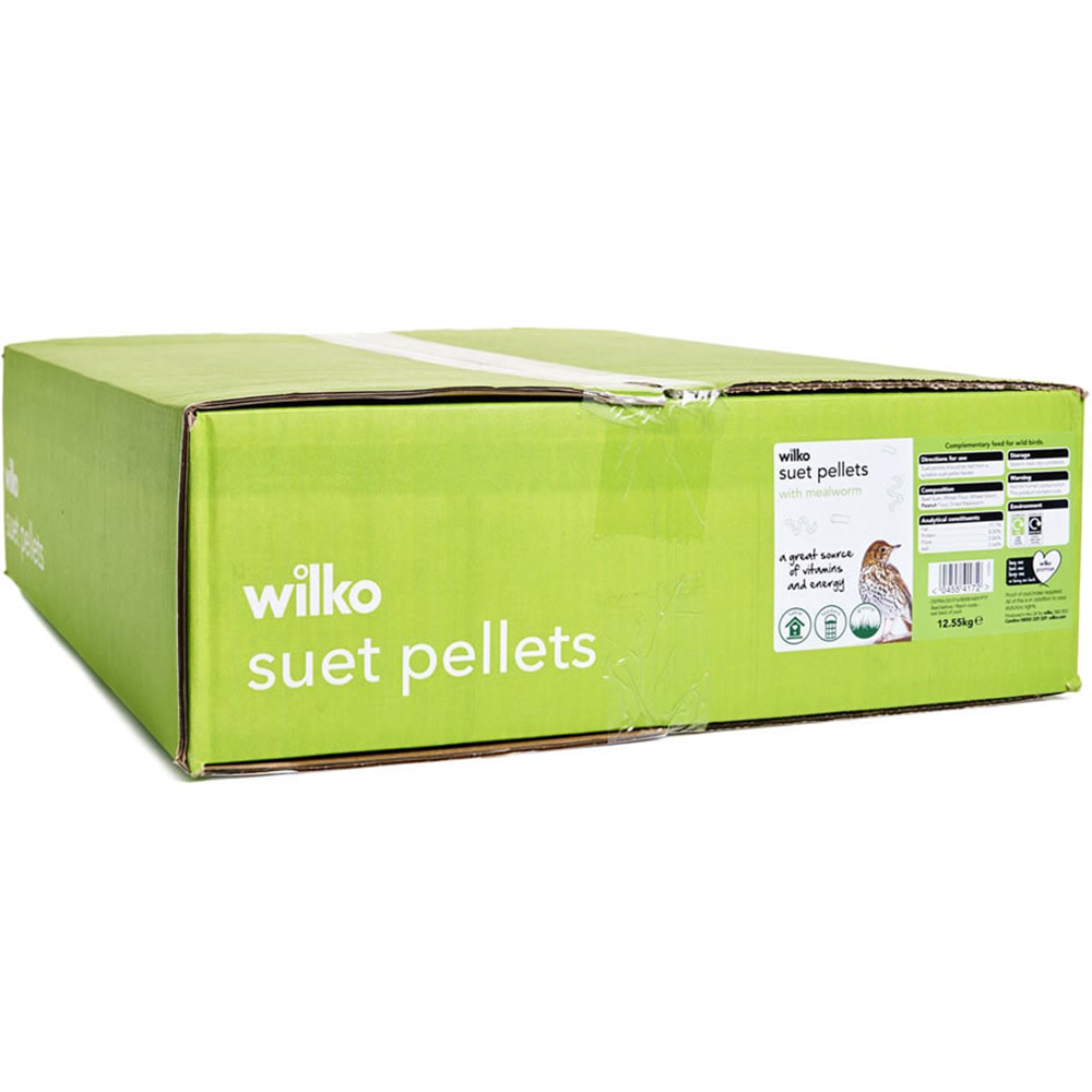 Wilko Wild Bird Suet Pellets with Mealworms 12.55kg Wilko