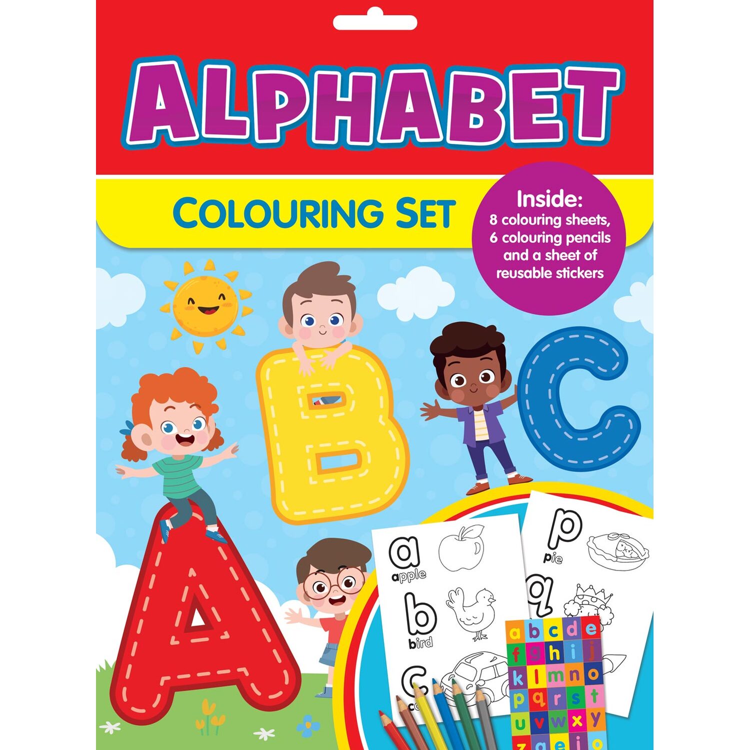 Alphabet Colouring Set | Wilko