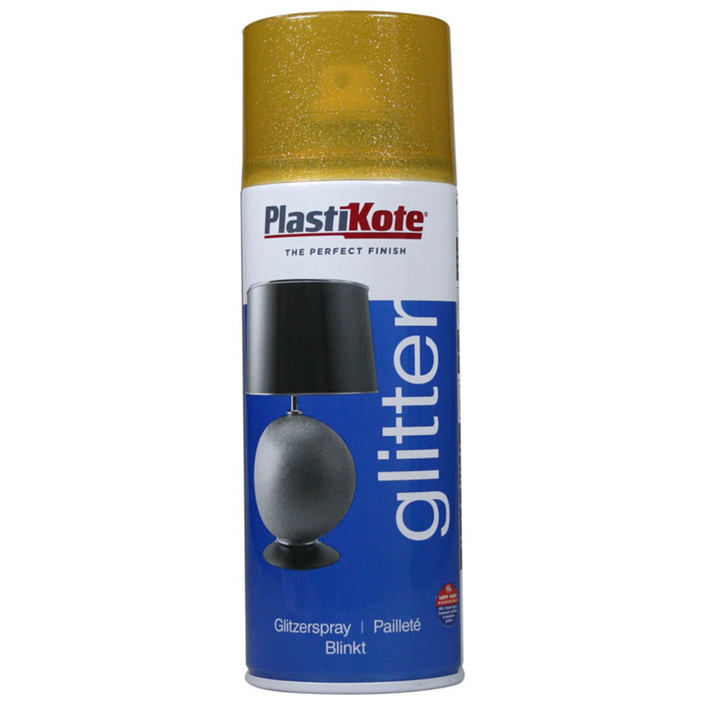 PlastiKote Gold Glitter Effect Spray Paint Wilko
