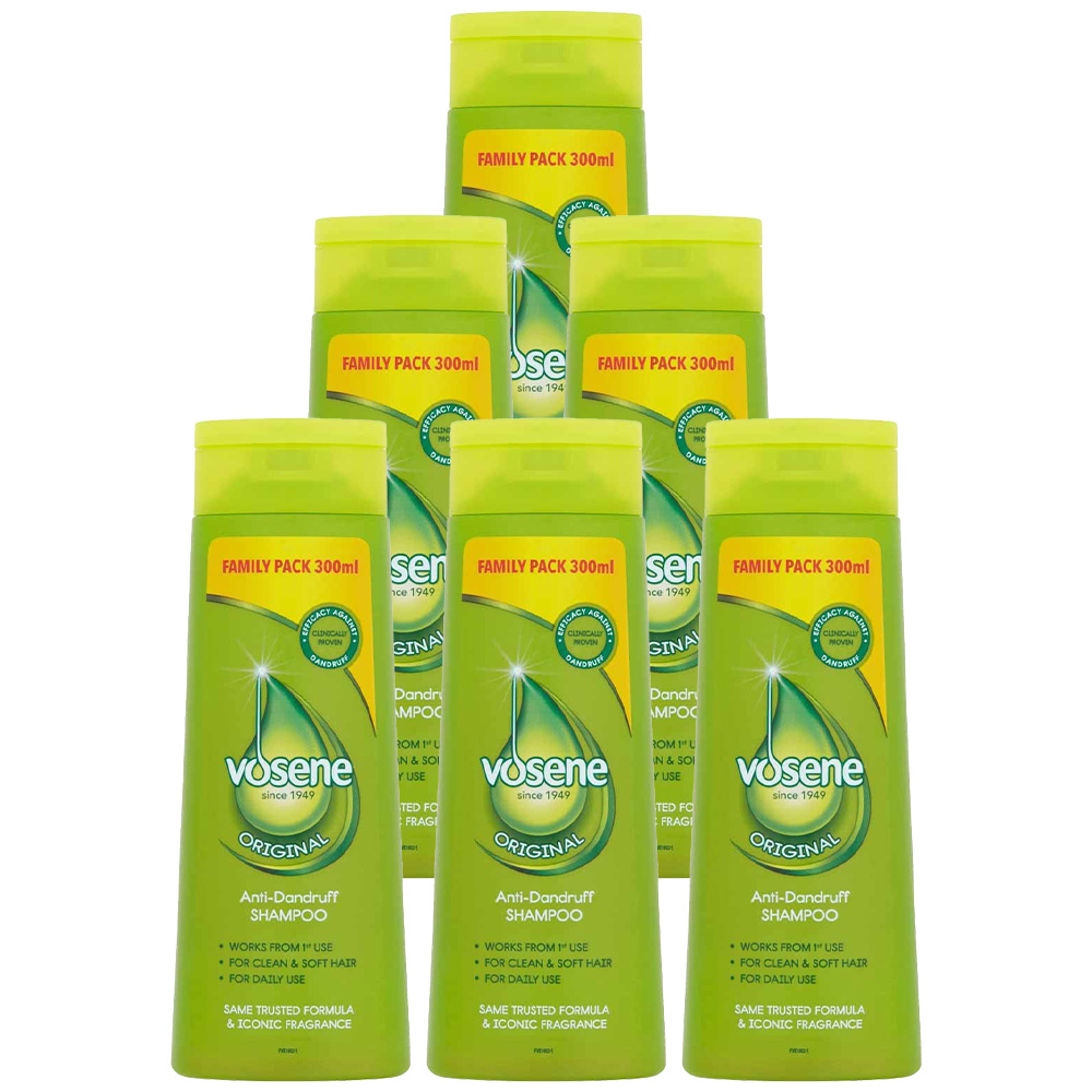 Vosene Original Shampoo Case of 6 x 300ml Wilko