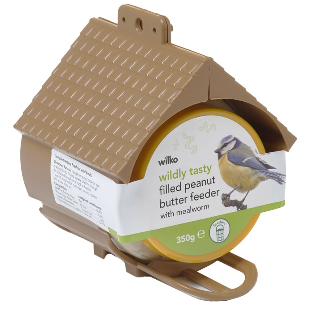 Wilko Wild Bird Pre Filled Peanut Butter Feeder 350g Wilko