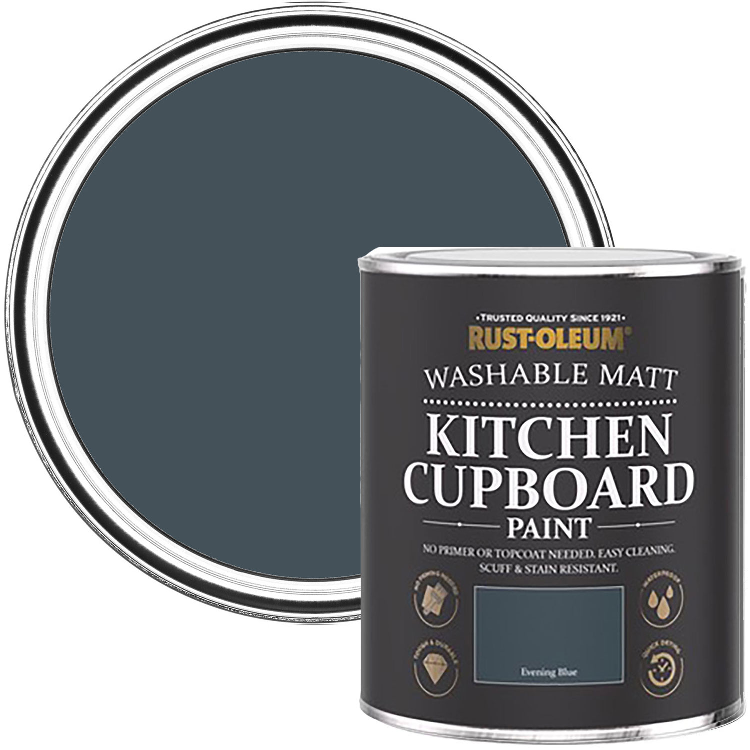 RustOleum Kitchen Cupboard Paint Evening Blue Wilko